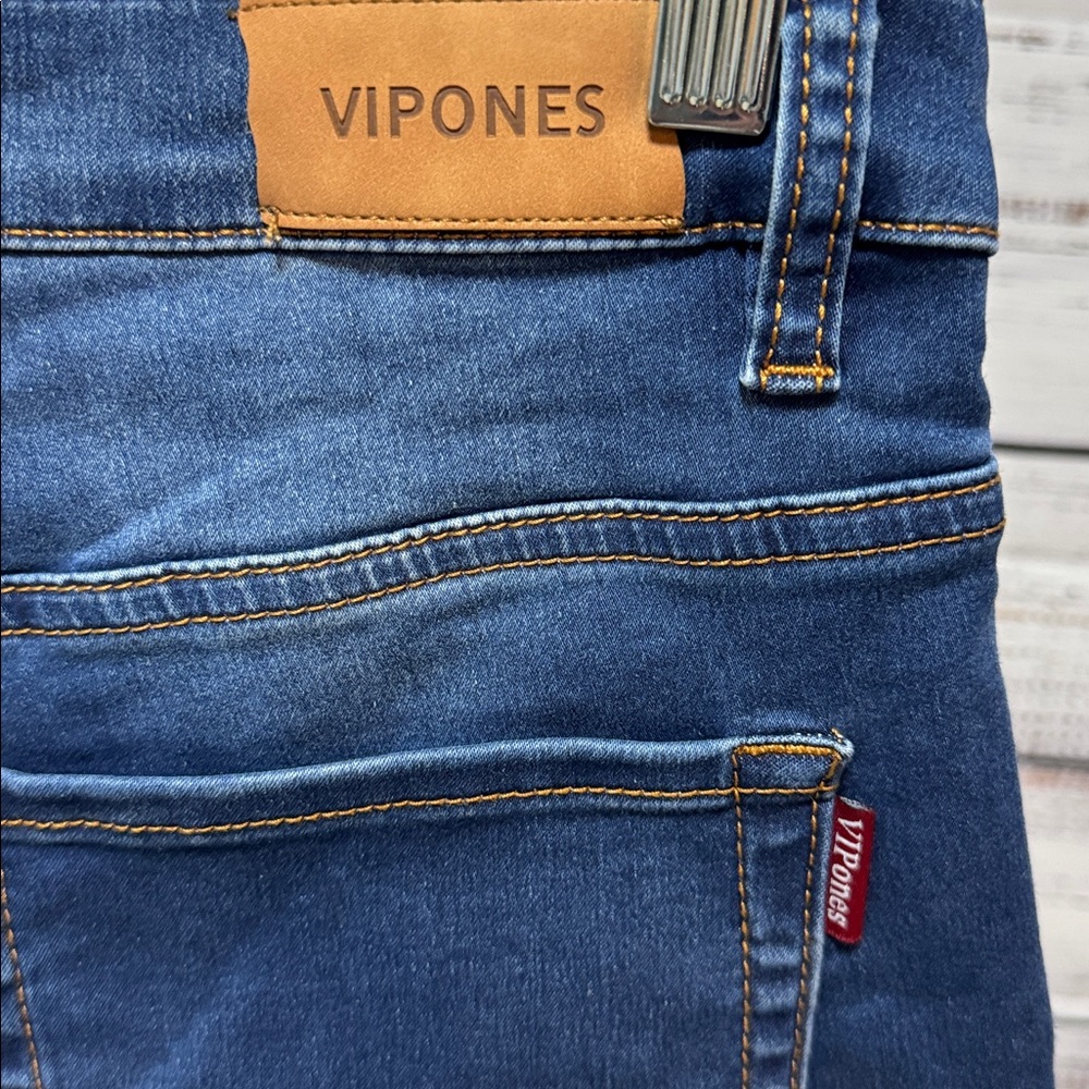 VIPONES Blue Denim Shorts - Picture 2 of 5